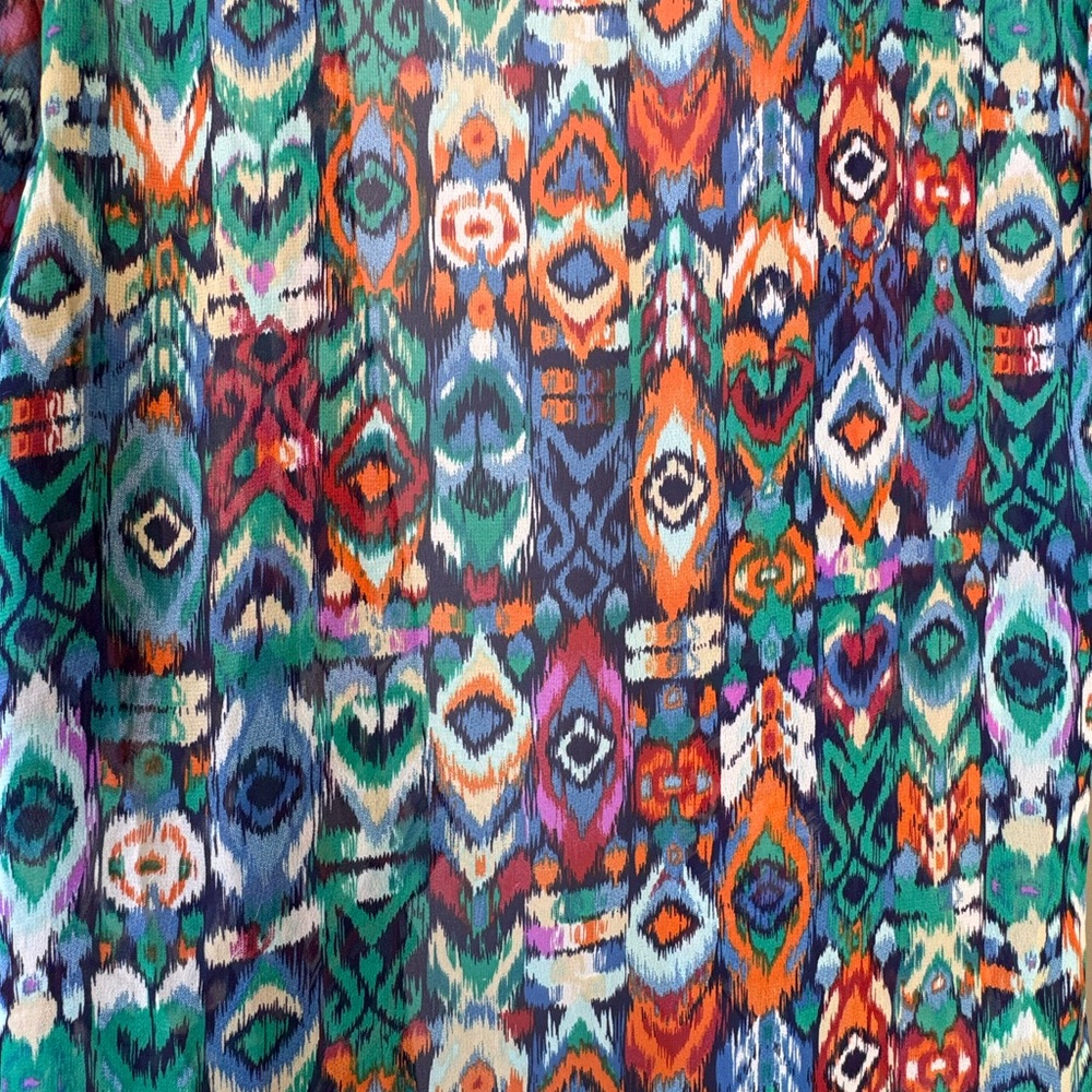 Lularoe Colorful Geometric Pattern Wrap - Picture 3 of 3
